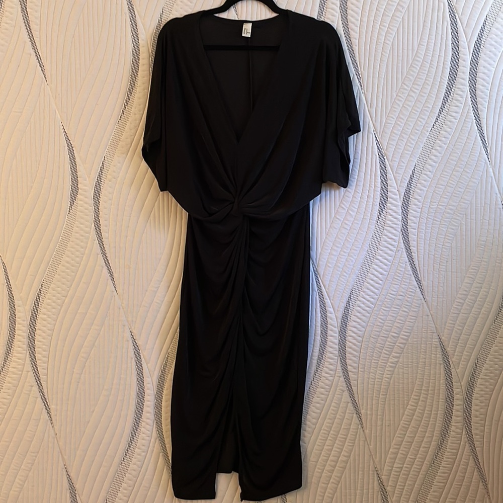 Women’s Black Polyester Evening Dress